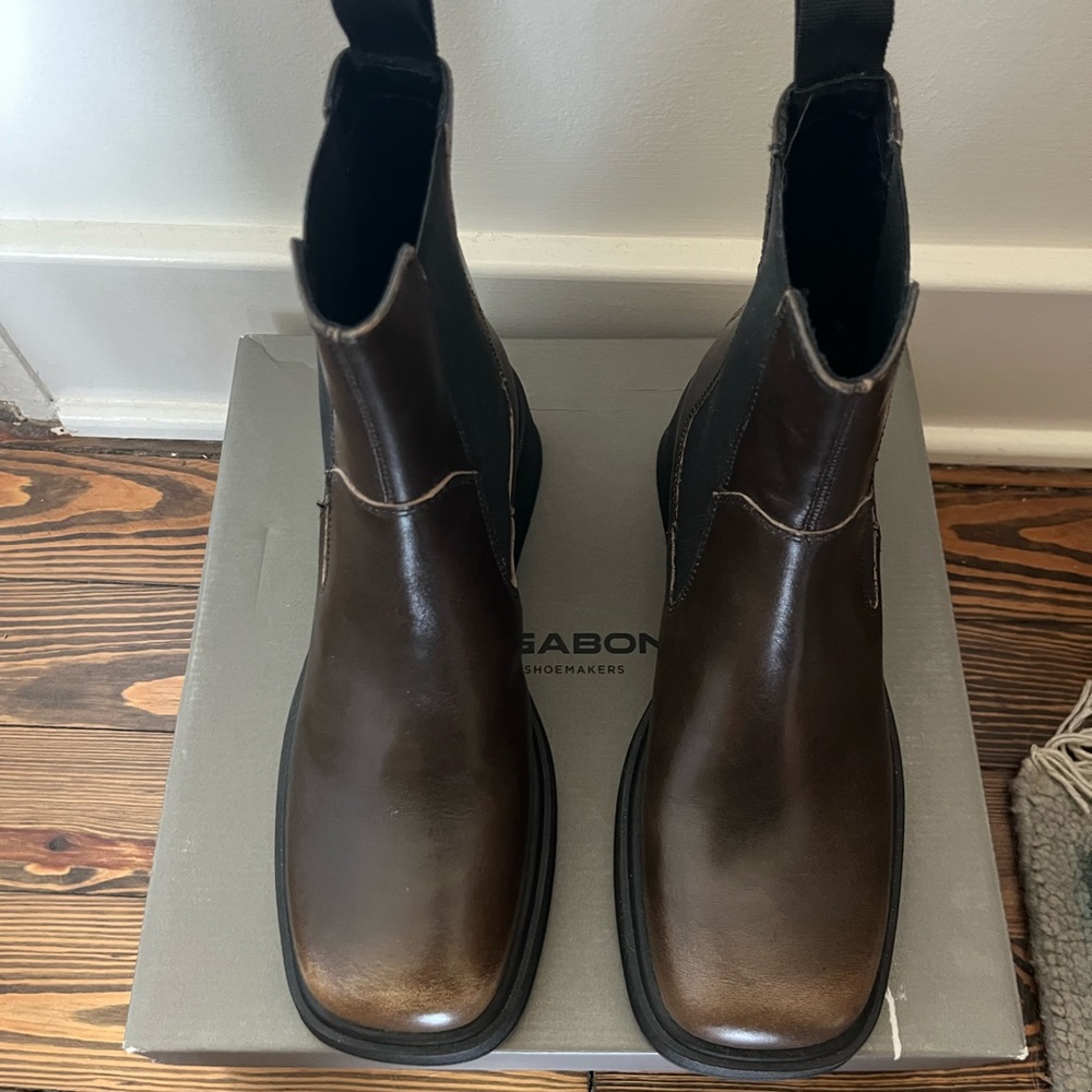 NWT Vagabond Leather Boots: Dorah Mud - Picture 5 of 5